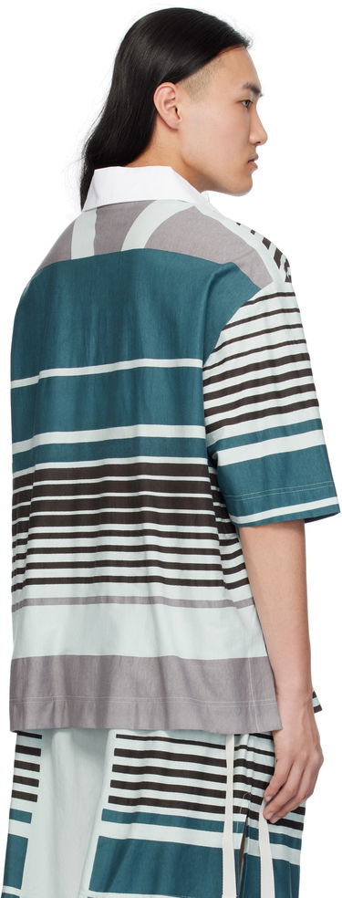 Polo skjorte Craig Green Craig Green Striped Lace-Up Polo Flerfarvet | CGSS25CJETSS24, 2