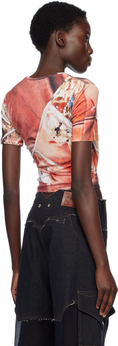 Crop top Andersson Bell Andersson Bell Collage Printed Wrap T-Shirt Flerfarvet | atb1314w, 2