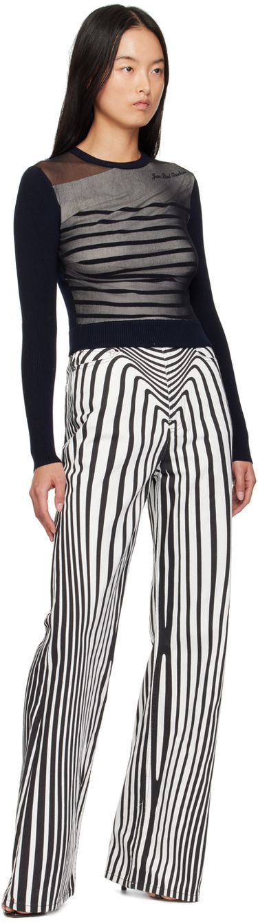 T-shirt Jean Paul Gaultier Striped T-Shirt Mørkeblå | 24/30-F-PL067B-M064-590100, 3