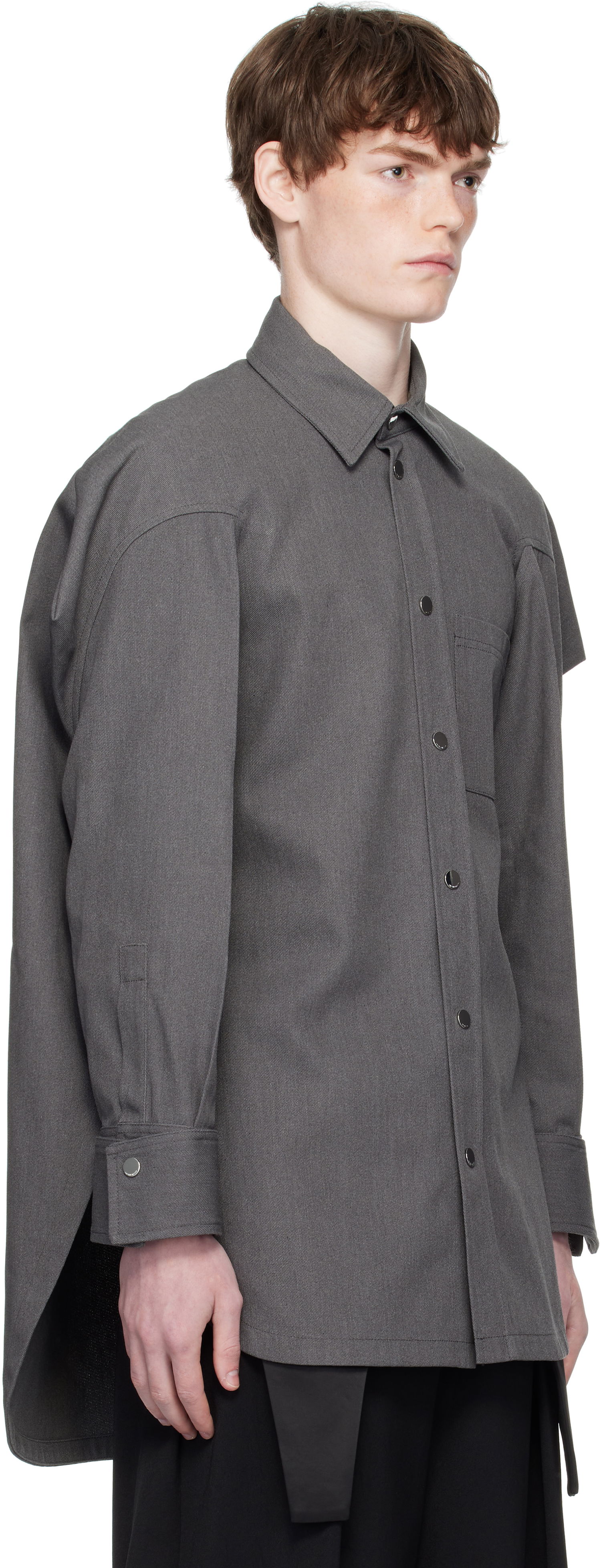Skjorte Jean Paul Gaultier Jean Paul Gaultier Canvas Shirt Grå | 25/03-U-ST024-W008-04, 1