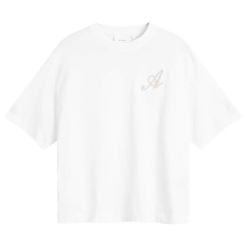 T-shirt AXEL ARIGATO Grail Embroidered T-Shirt Hvid | A2843001-WHT