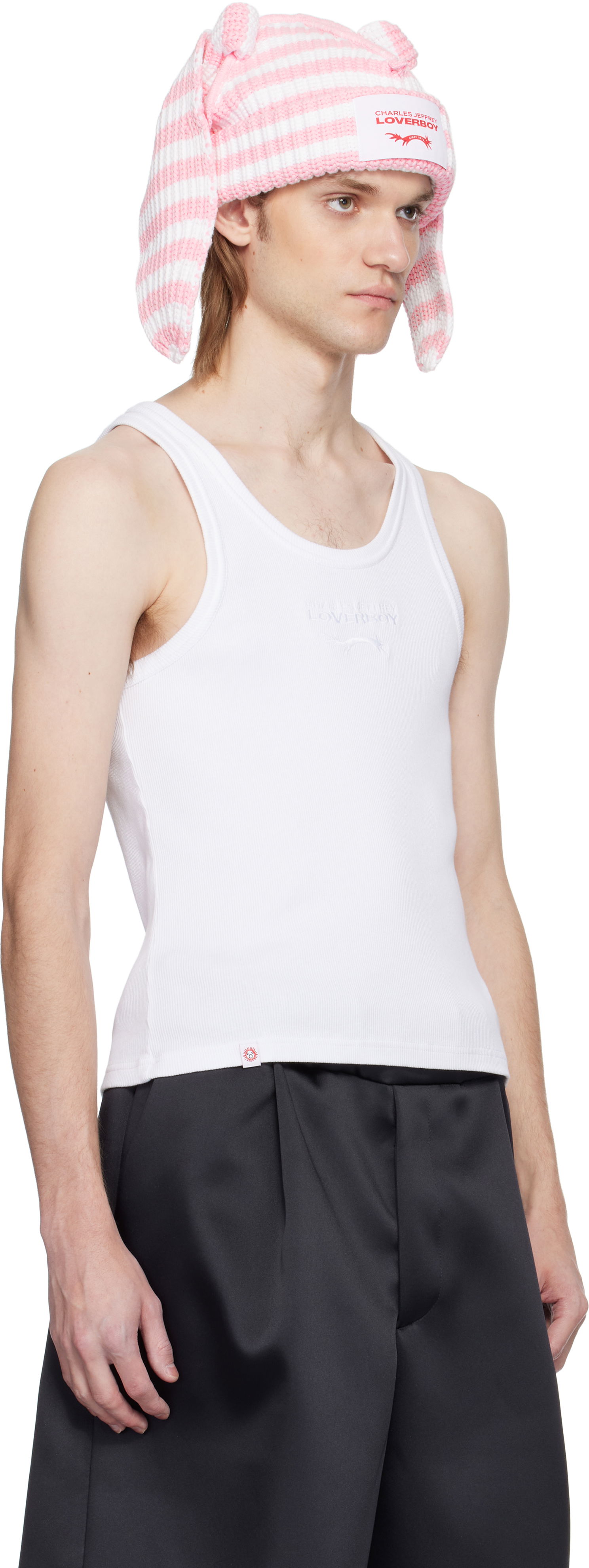 Beanie Charles Jeffrey Loverboy Charles Jeffrey LOVERBOY Logo Tank Top Lyserød | 54080402, 1