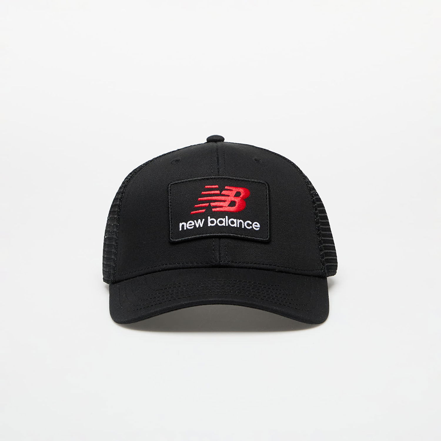 Kasket New Balance New Balance Stacked Patch Logo Trucker Cap Sort | LAH51016BK, 0