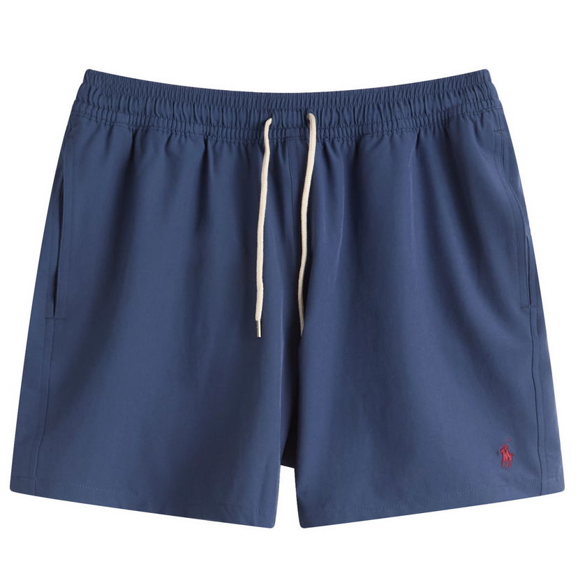 Badetøj Polo by Ralph Lauren Ralph Lauren Traveller Swim Shorts, Size Large Blå | 710957782-NVY