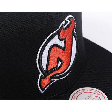 Kasket Mitchell & Ness New Jersey Devils Top Spot Snapback Sort | HHSS6743-NJDYYPPPBLCK, 4