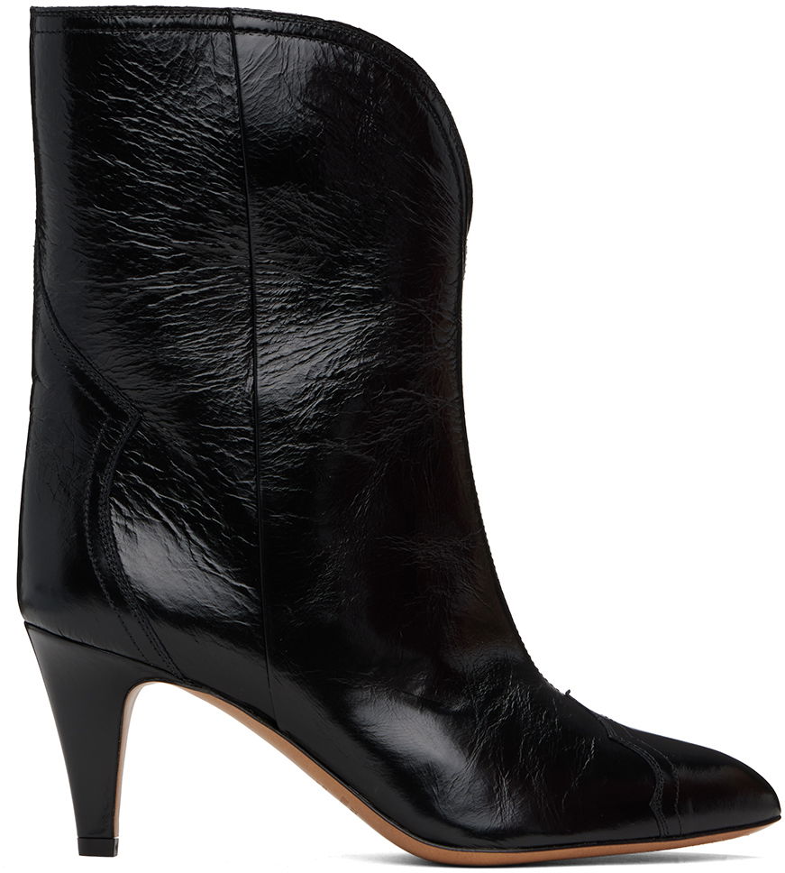 Tøj ISABEL MARANT Isabel Marant Dytho Heeled Ankle Boots Sort | 24PBO0078FA-B1A06S, 0