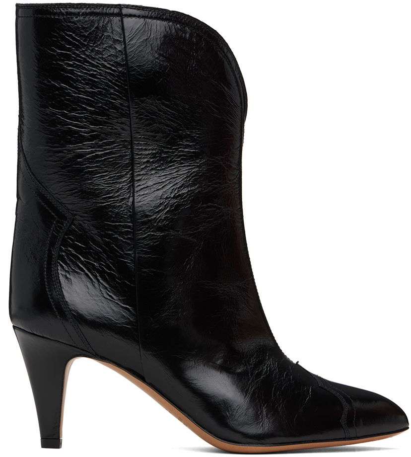 Tøj ISABEL MARANT Isabel Marant Dytho Heeled Ankle Boots Sort | 24PBO0078FA-B1A06S