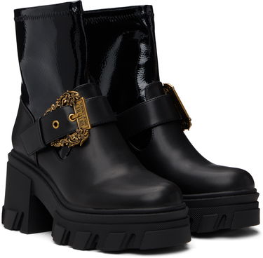 Sneakers og sko Versace Sophie Baroque Buckle Boots Sort | E79VA3S80_EZSC73, 3