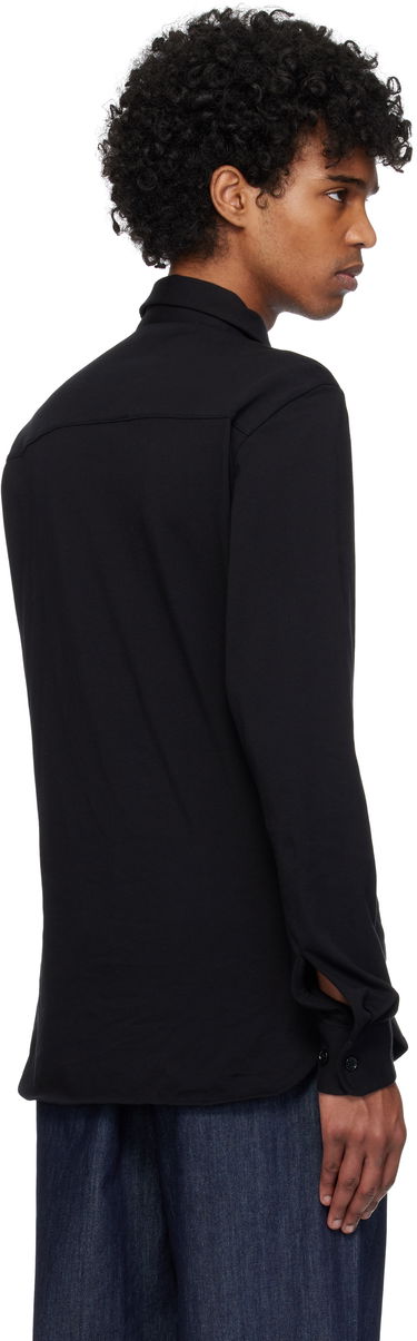 Skjorte Dries Van Noten Dries Van Noten Jersey Shirt Sort | 251-021118-1603, 2