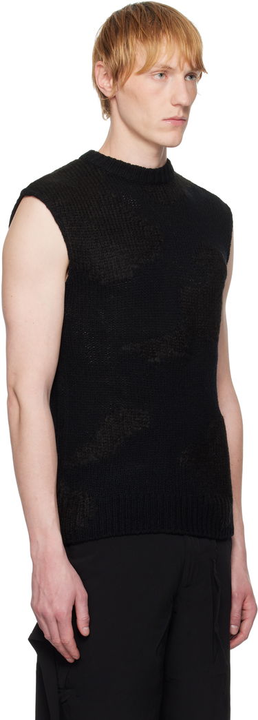 Sweater HELIOT EMIL HELIOT EMIL Ophiolite Knit Vest Sort | SS25_M_07_074_BLK01, 1