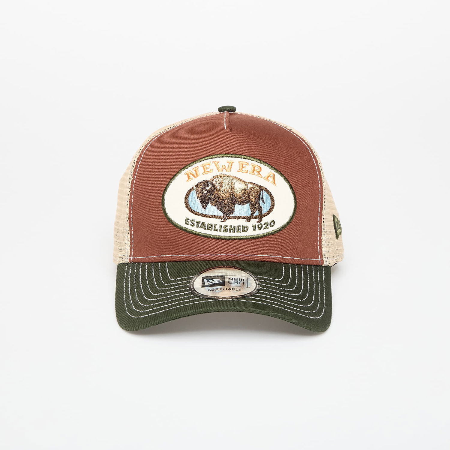 Kasket New Era New Era 9FORTY A-Frame Trucker Animal Patch Cap Brun | 60691203, 0