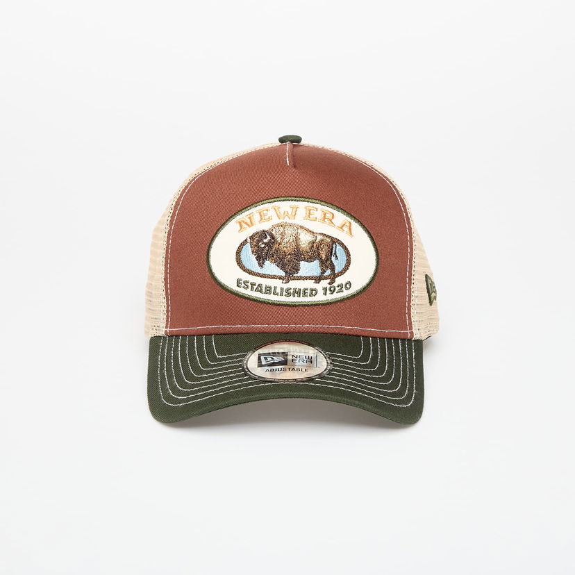 Kasket New Era New Era 9FORTY A-Frame Trucker Animal Patch Cap Brun | 60691203