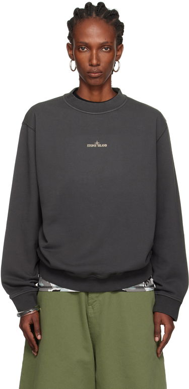 Sweatshirt Stone Island Stone Island Cotton Fleece Sweatshirt Grå | K2S15 6100018 S0195, 0