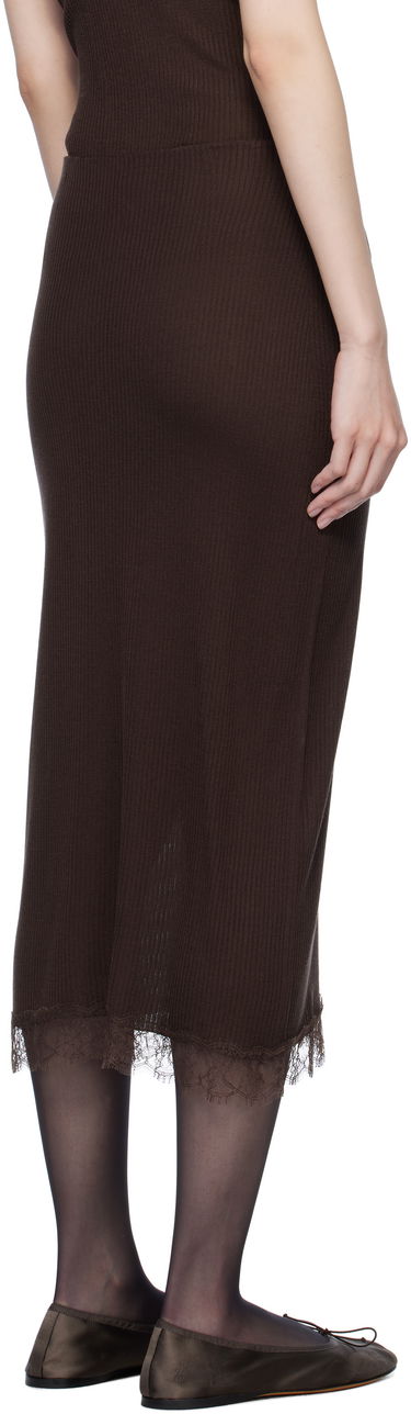 Nederdel The Row The Row Indira Midi Skirt Brun | 8438-Y136, 2
