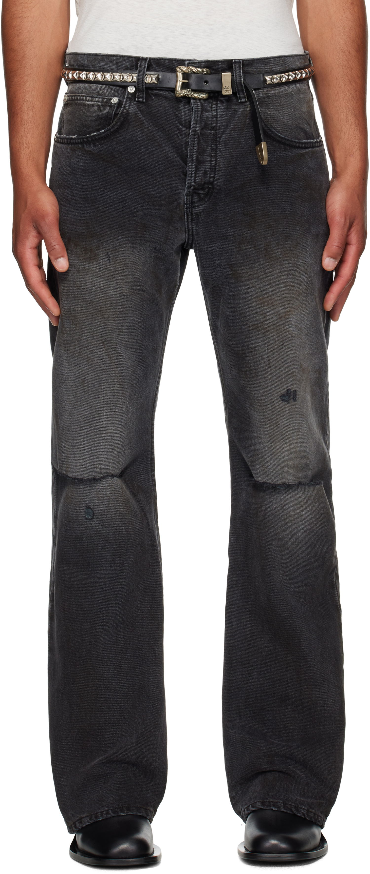 Jeans Enfants Riches Déprimés Enfants Riches Déprimés Wider Flare Leg Jeans Sort | 050-400, 0