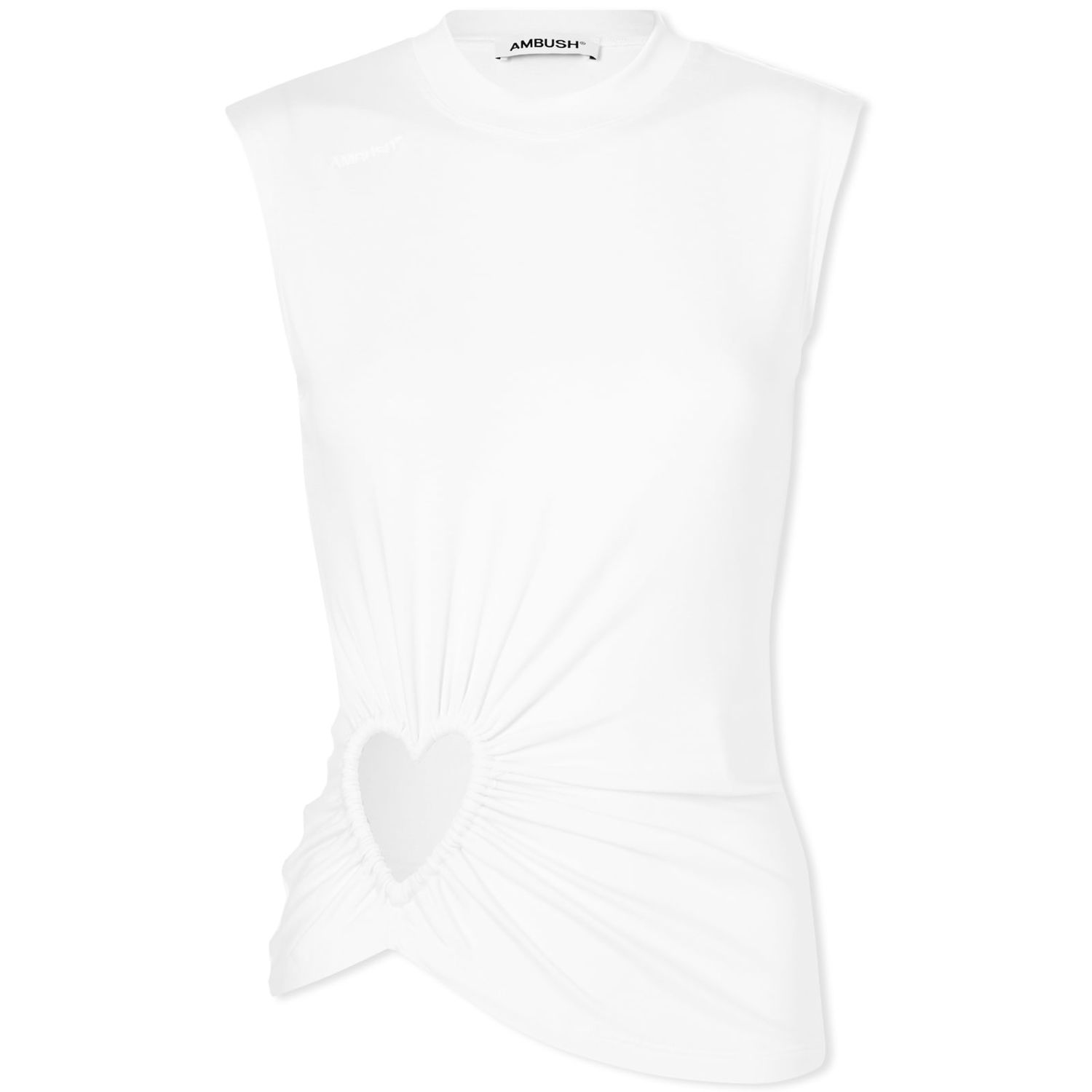 Tanktop Ambush Cut Out Hearts Vest Top Hvid | BWAD049S23JER0010300-133, 0
