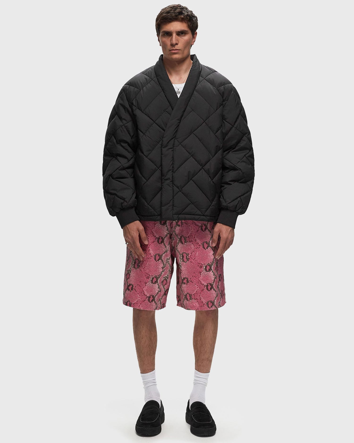 Bomberjakke KENZO WEAVE DOWN KIMONO JACKET Sort | FE65MA1459NL.99, 1