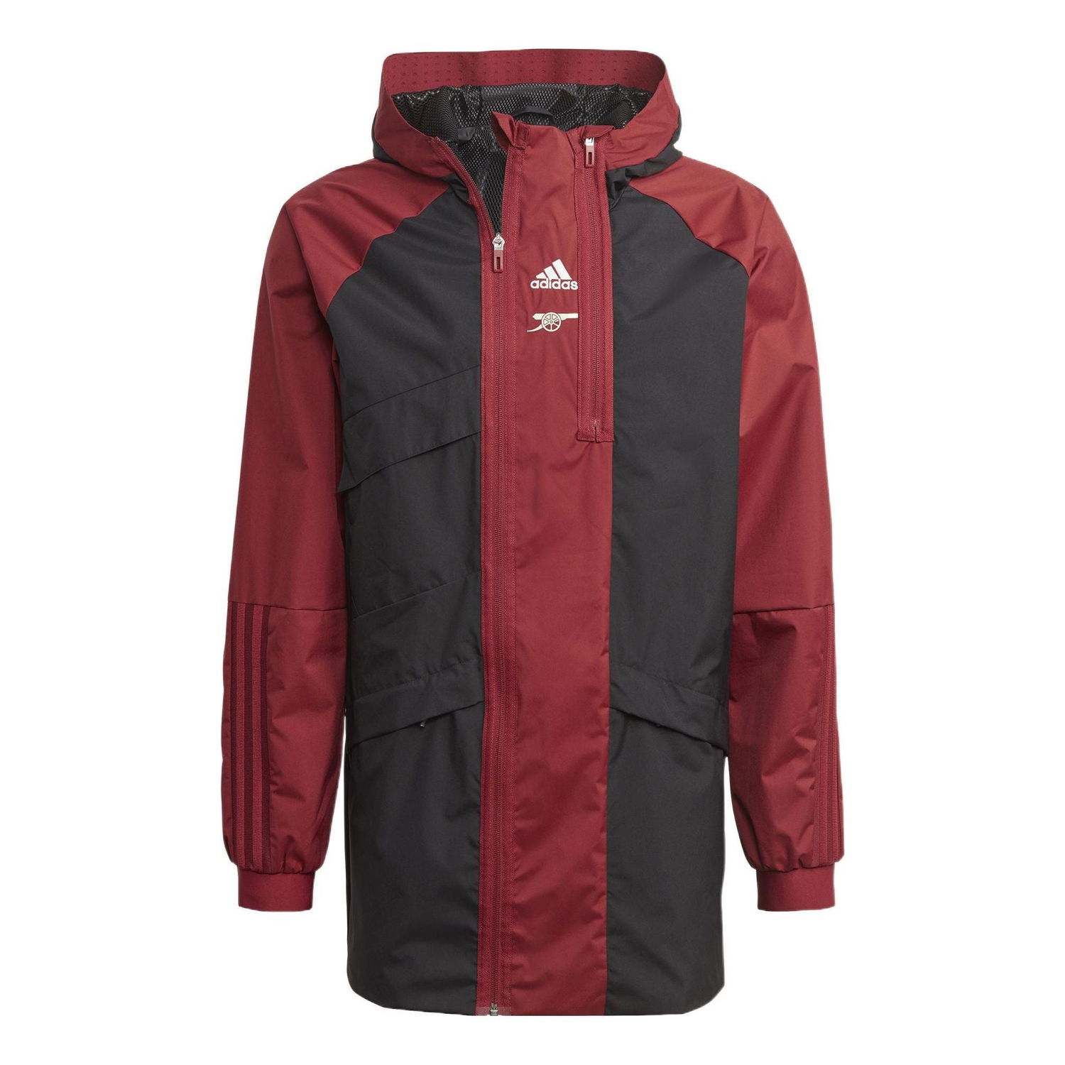 Regnfrakke adidas Originals Arsenal Hooded Jacket Rød | GR4209, 0