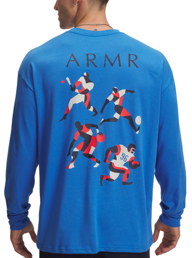 T-shirt Under Armour MODERN SPORT Oversized Long-sleeve T-shirt Blå | 6004885-402, 1