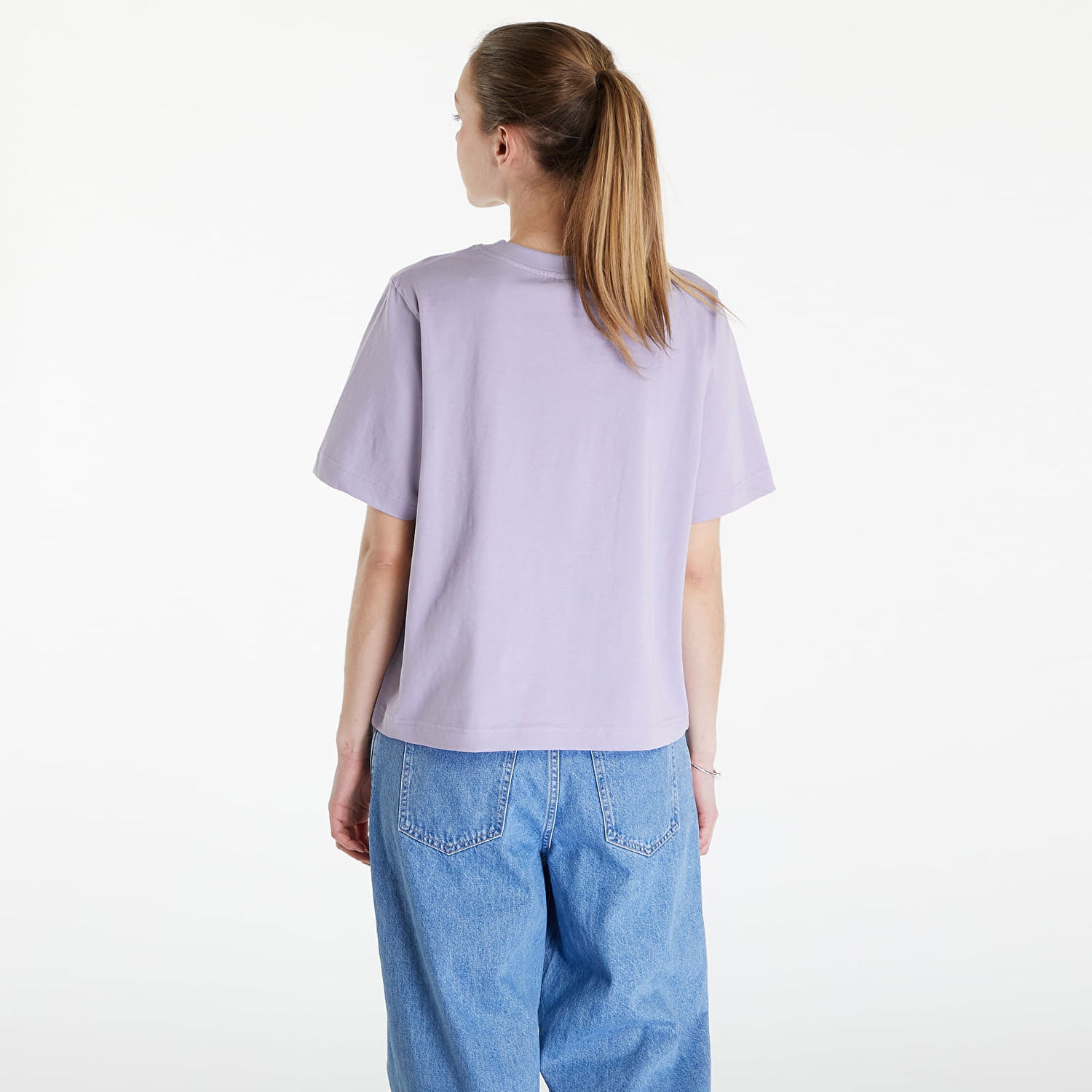T-shirt Queens Essential T-Shirt With Tonal Print Purple Lilla | QNS_004, 1