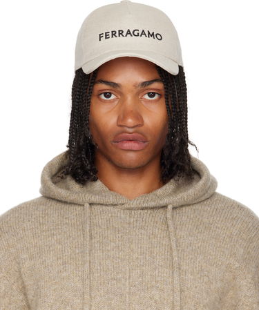 Kasket FERRAGAMO Ferragamo Core Signature Cap Beige | 783392, 0