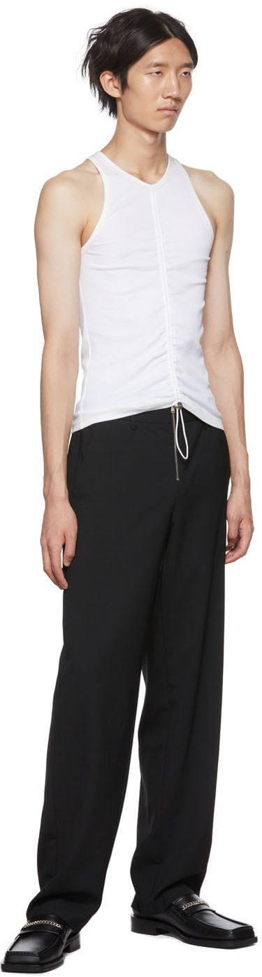 Tanktop Dion Lee Ruched Tank Top Hvid | C3042S22, 3