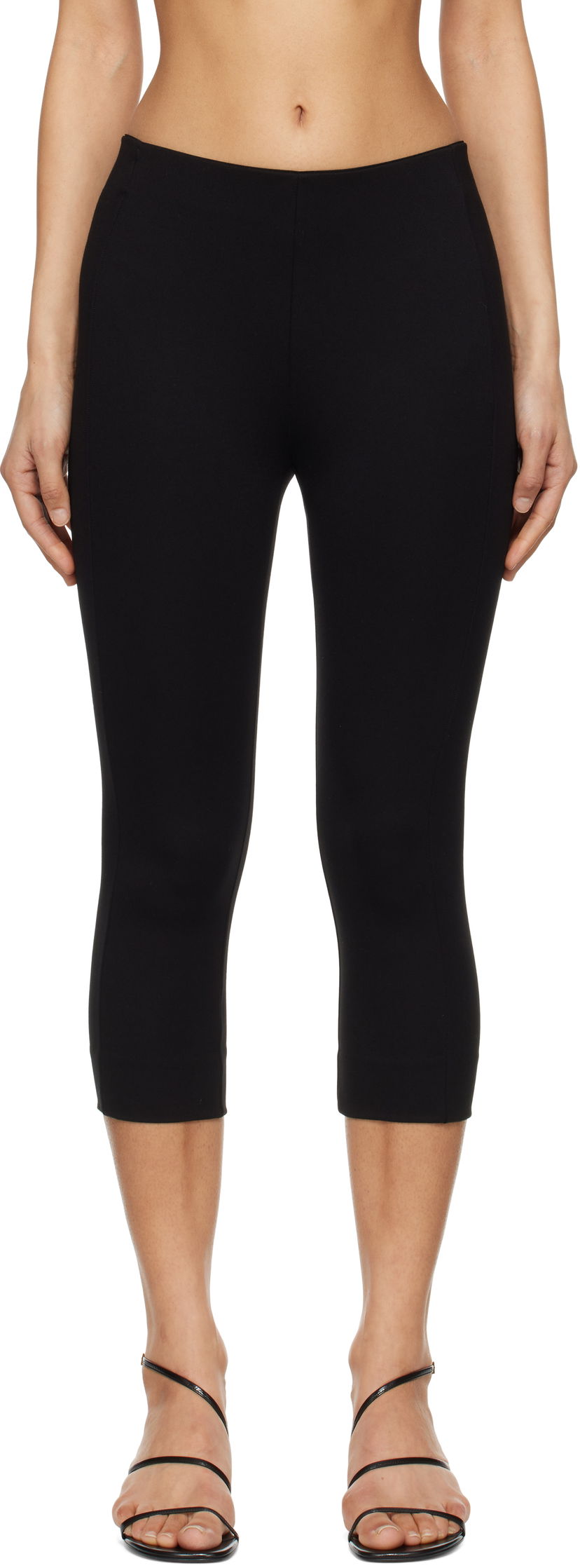 Leggings rag & bone Rag & Bone Simone Ponte Capri Trousers Sort | WAC24PT037LC37
