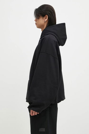 Sweatshirt VETEMENTS Oval Logo Cropped Boxy Hoodie Sort | UA66HD600BR, 1