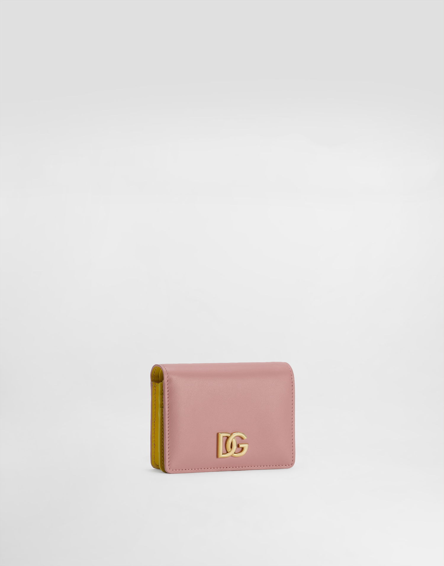 Tegnebog Dolce & Gabbana Dolce & Gabbana Calfskin Wallet with DG Logo Lyserød | BI1211A9M758B407, 1