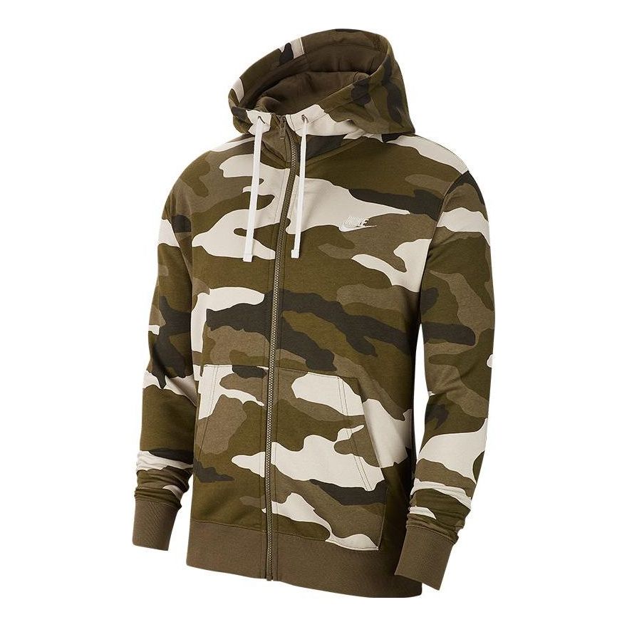 Sweatshirt Nike Camouflage Sports Zip Hoodie Grøn | BV3625-222, 0