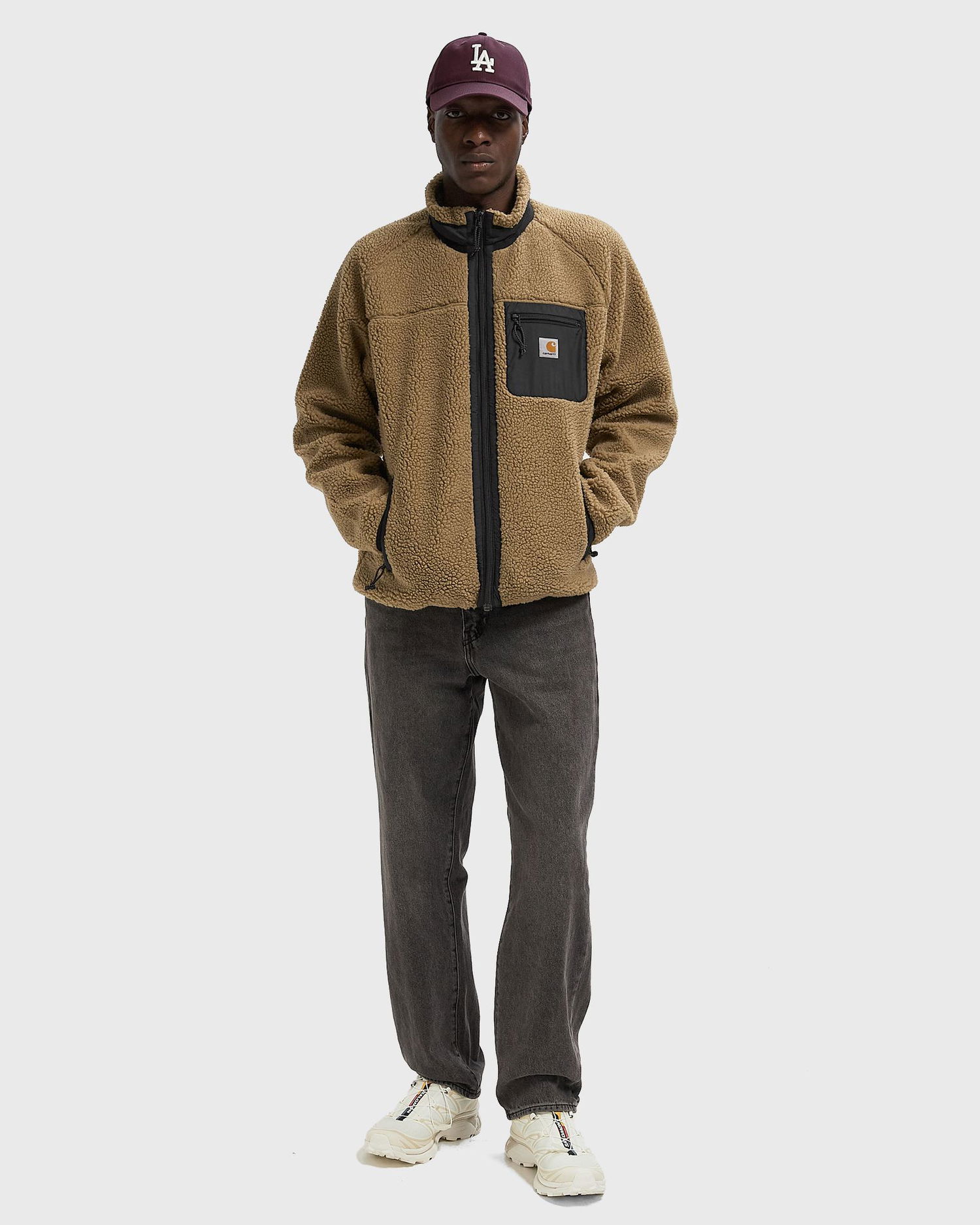 Jakke Carhartt WIP Prentis Fleece Jacket Beige | I035696-0DK.XX, 1
