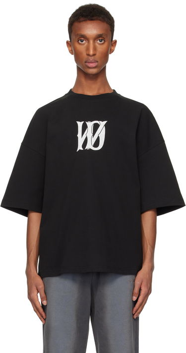 T-shirt We11done We11done Letter Logo T-Shirt Sort | WD-TT3-24-744-U-BK, 0