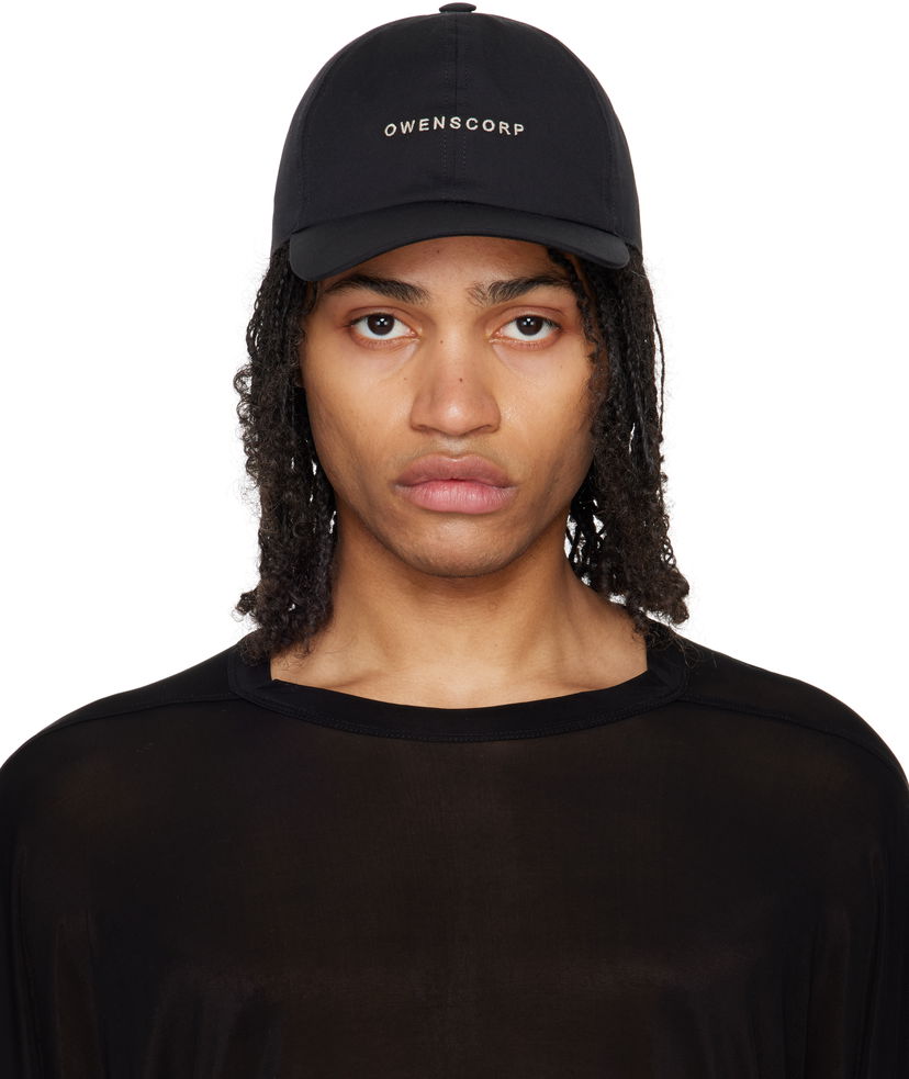 Kasket Rick Owens Rick Owens Hollywood Baseball Cap Sort | RA01E0600 TEEM7
