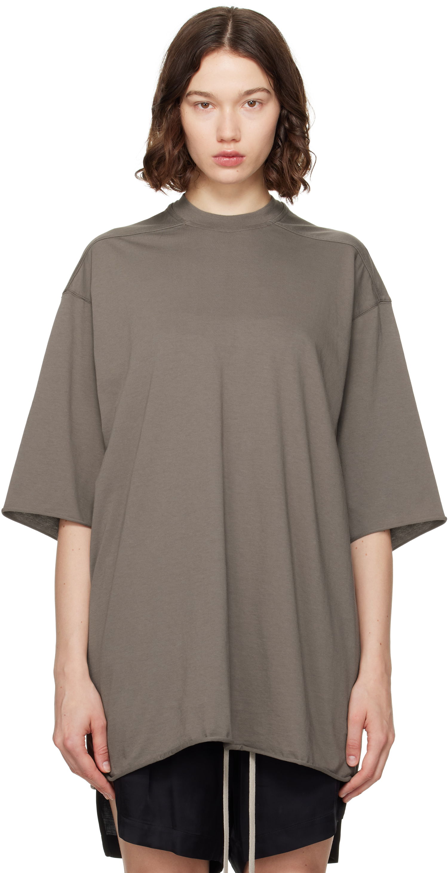 T-shirt Rick Owens Rick Owens Hollywood Jumbo T-Shirt Grå | RO01E7273 JA, 0