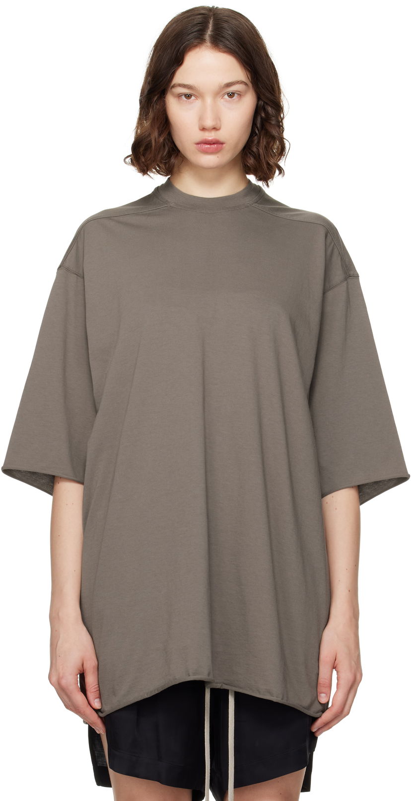 T-shirt Rick Owens Rick Owens Hollywood Jumbo T-Shirt Grå | RO01E7273 JA