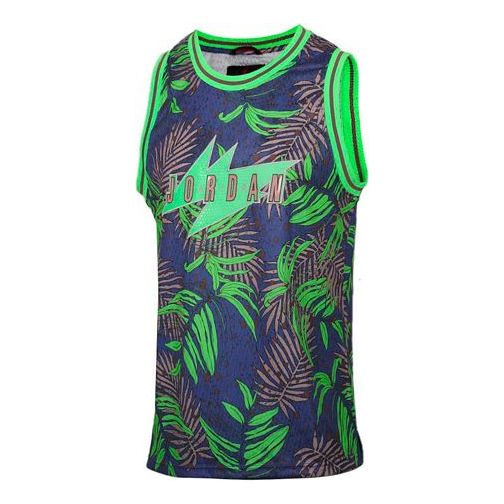 Tanktop Jordan Jordan Wings Printed Basketball Vest Blå | CJ4315-554