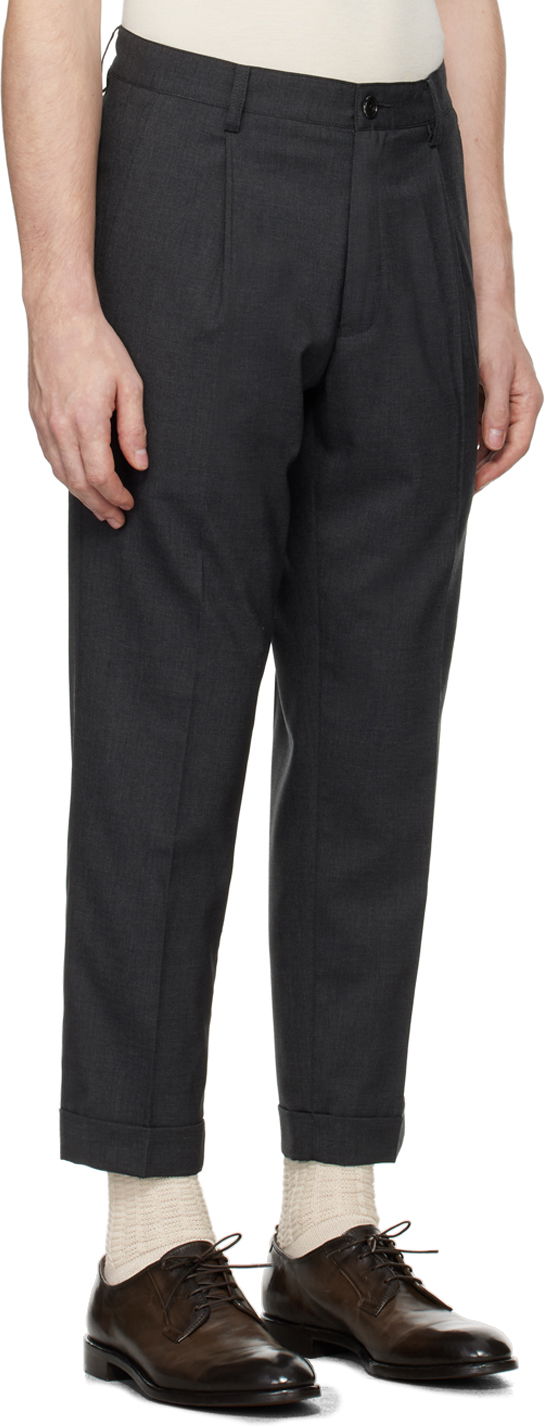 Bukser BEAMS Beams Plus 1 Pleat Combat Trousers Grå | 3823-0039-803, 1