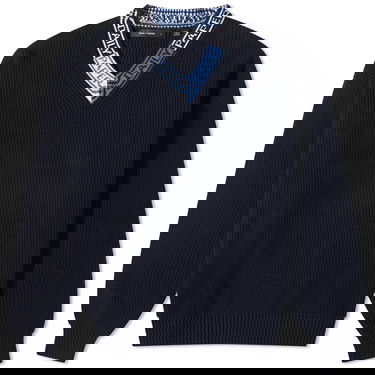 Sweater DAILY PAPER Roshaun V-Neck Knit Mørkeblå | 2321059, 0
