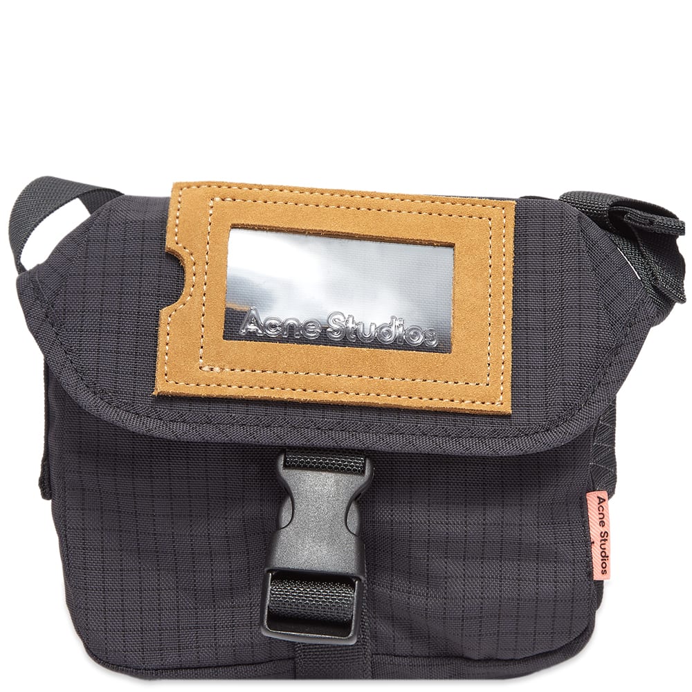 Taljetaske Acne Studios Post Ripstop Suede Mini Messenger Bag Sort | C10140-900, 0