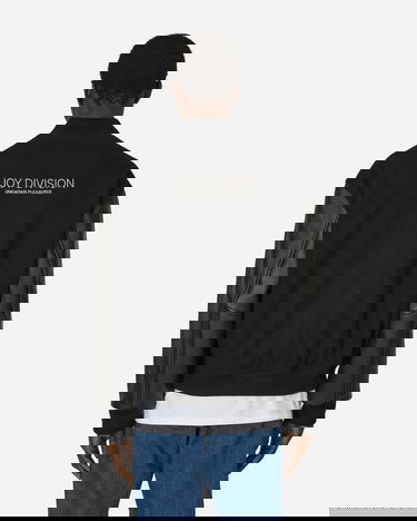 Jakke Pleasures Joy Division Unknown Varsity Jacket Black Sort | P24JD008 BLACK, 3