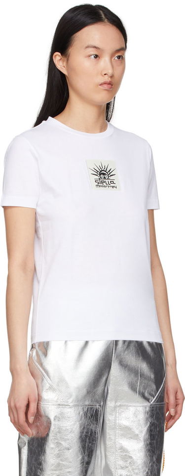 T-shirt Stella McCartney Designer Cotton Graphic T-Shirt Hvid | 6004223SPW66, 1