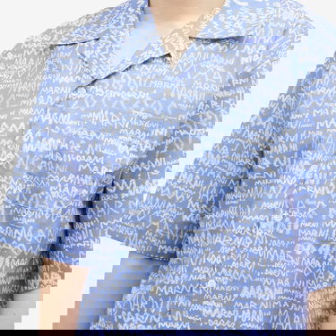 Skjorte Marni Marni Pencil Logo Vacation Shirt Blå | CUMU0213A5-UTC464-MPB26, 5