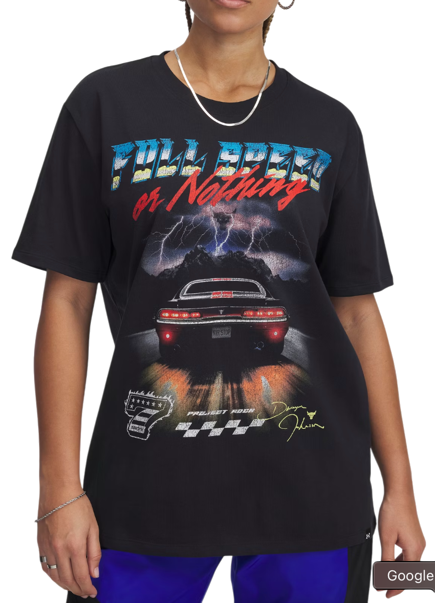 T-shirt Under Armour Project Rock Campus Graphic T-Shirt Sort | 1389716-001, 0