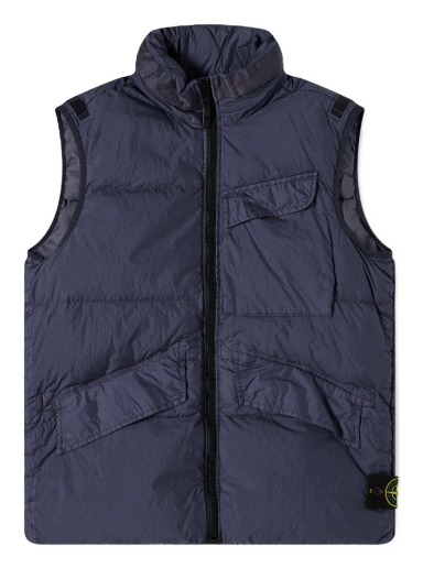 Vest Stone Island Crinkle Reps Down Vest Mørkeblå | 7715G0123-V0020