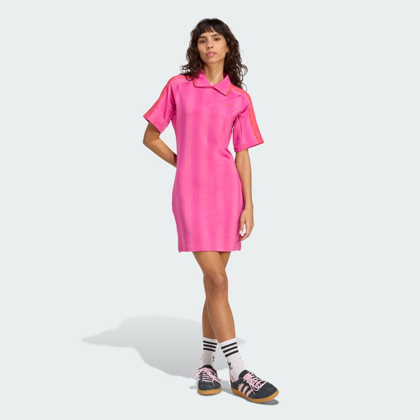 Kjole adidas Performance Football Inspired Graphic Dress Lyserød | JW6013