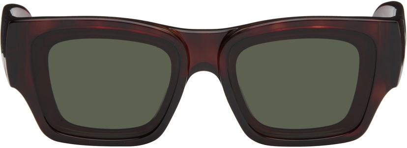 Solbriller Loewe Paula's Ibiza Goggle Rectangle Sunglasses Brun | LW40172UM5652N 840126861495