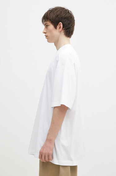 T-shirt VETEMENTS Embroidered Logo Oversized T-Shirt Hvid | UA66TR765W, 1