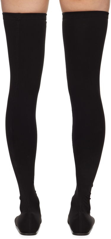 Sneakers og sko Dolce & Gabbana Stretch Jersey Thigh-High Flats Sort | CU1115 AV590, 1