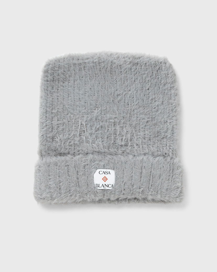 Hat Casablanca Fluffy Square Hat Grå | A-AW25-HAT-101-02