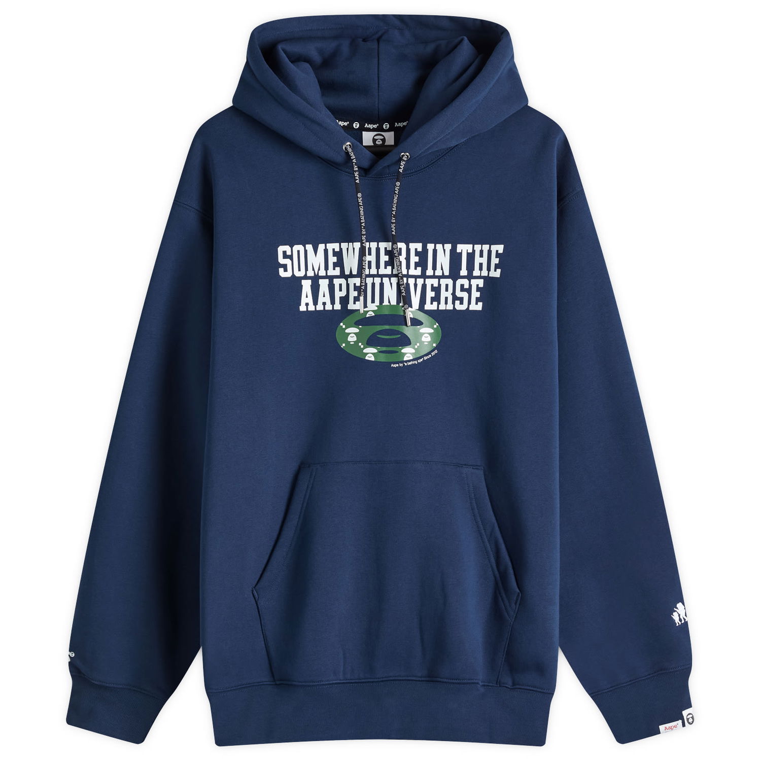 Sweatshirt AAPE by A Bathing Ape AAPE Monogram Hoody Mørkeblå | AAPSWMB342XXNNYX, 1
